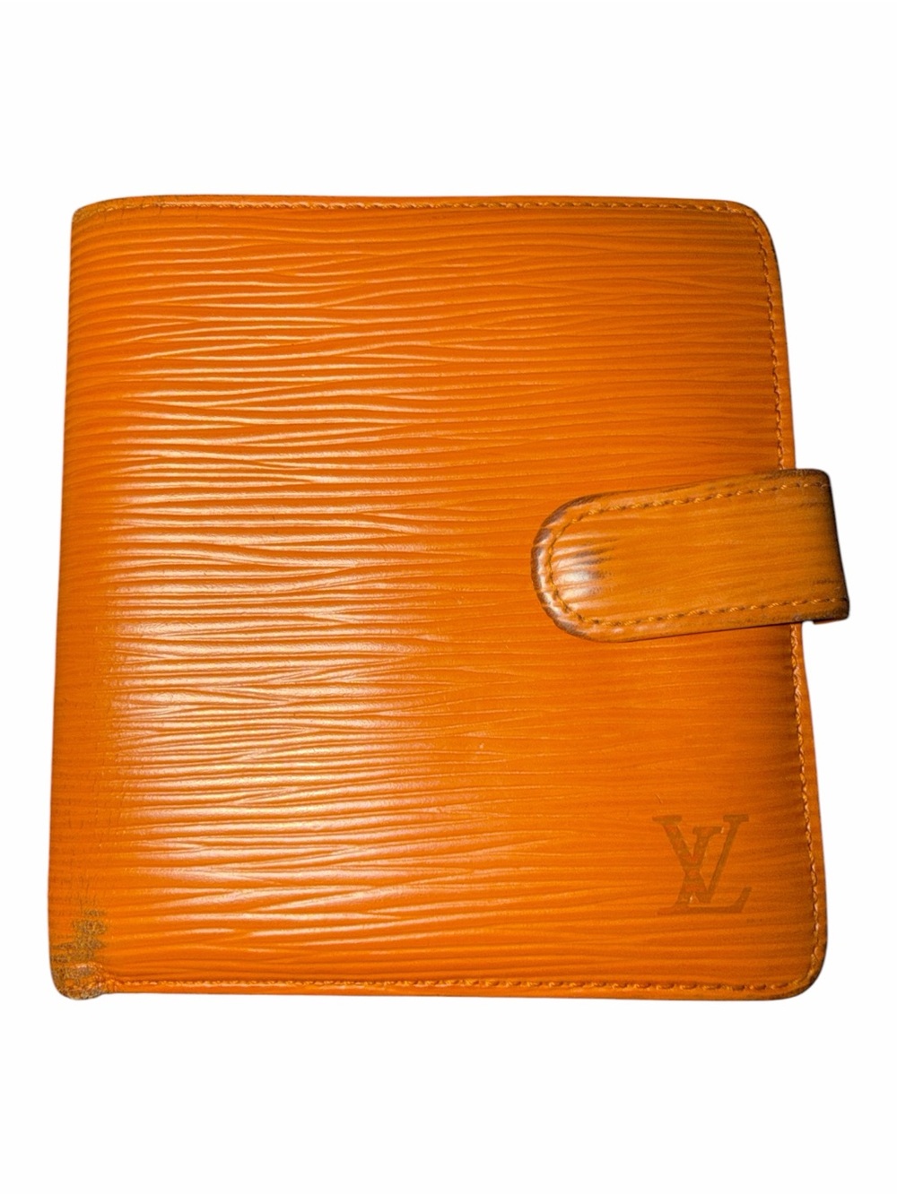 Louis Vuitton Mandarin Burnt Orange Epi Leather Compact Bifold Wallet
